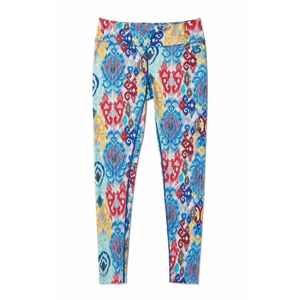 Burton Dryride Midweight Base Layer Pants Women’s M Ikat Print Ski Snowboard